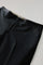 Pantaloni Tuxedo in lana vergine satin neri