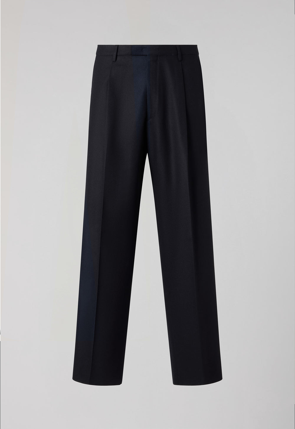 Blue Flannel Fluid Trousers