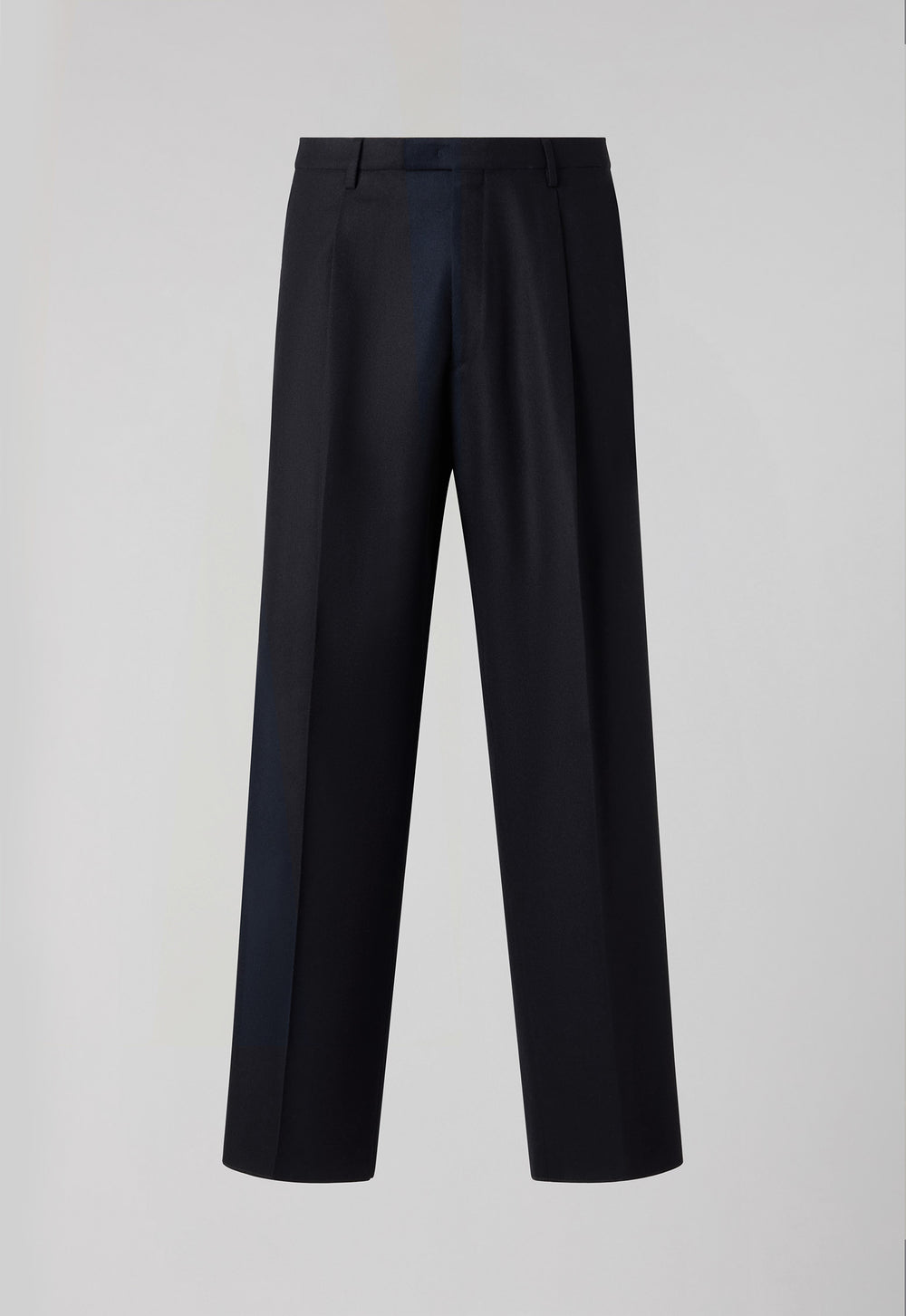 Blue Flannel Fluid Trousers