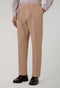 Beige Garment Dyed Soft Cotton Roma Trousers