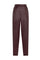 Bordeaux Vegan Leather cropped trousers