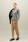 Beige Soft Cotton cropped Trousers
