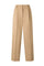 Beige Soft Cotton cropped Trousers