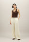 Light Wool honeycomb jog wide Trousers