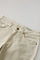 Pantalone 5 tasche in cotone e seta tinto in capo beige
