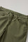 Pantalone a 5 tasche in cotone e seta tinti in capo verdi