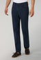 White Garment Dyed Cotton Silk 5-Pocket Trousers
