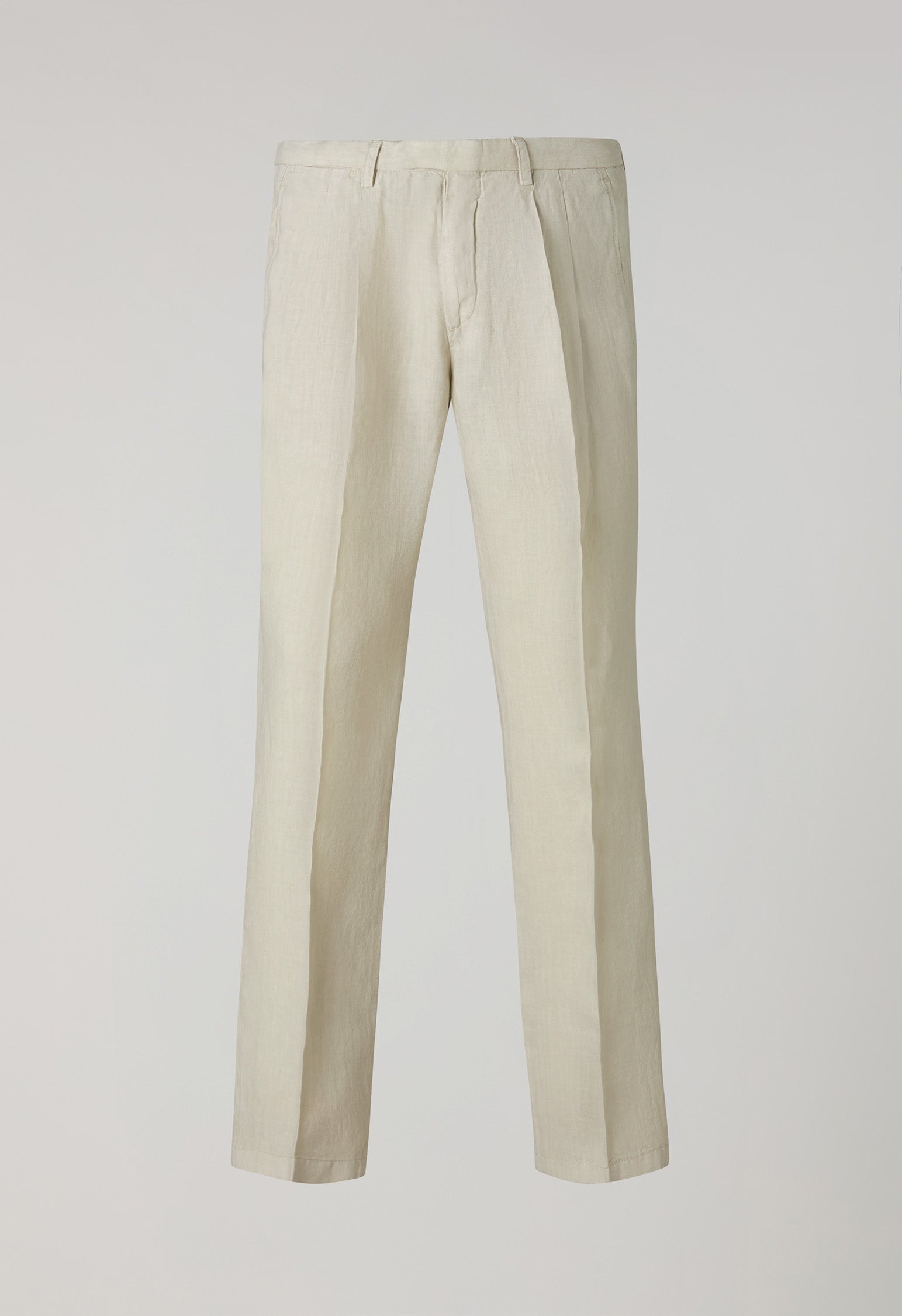 Pantalone Napoli in lino tinto in capo beige