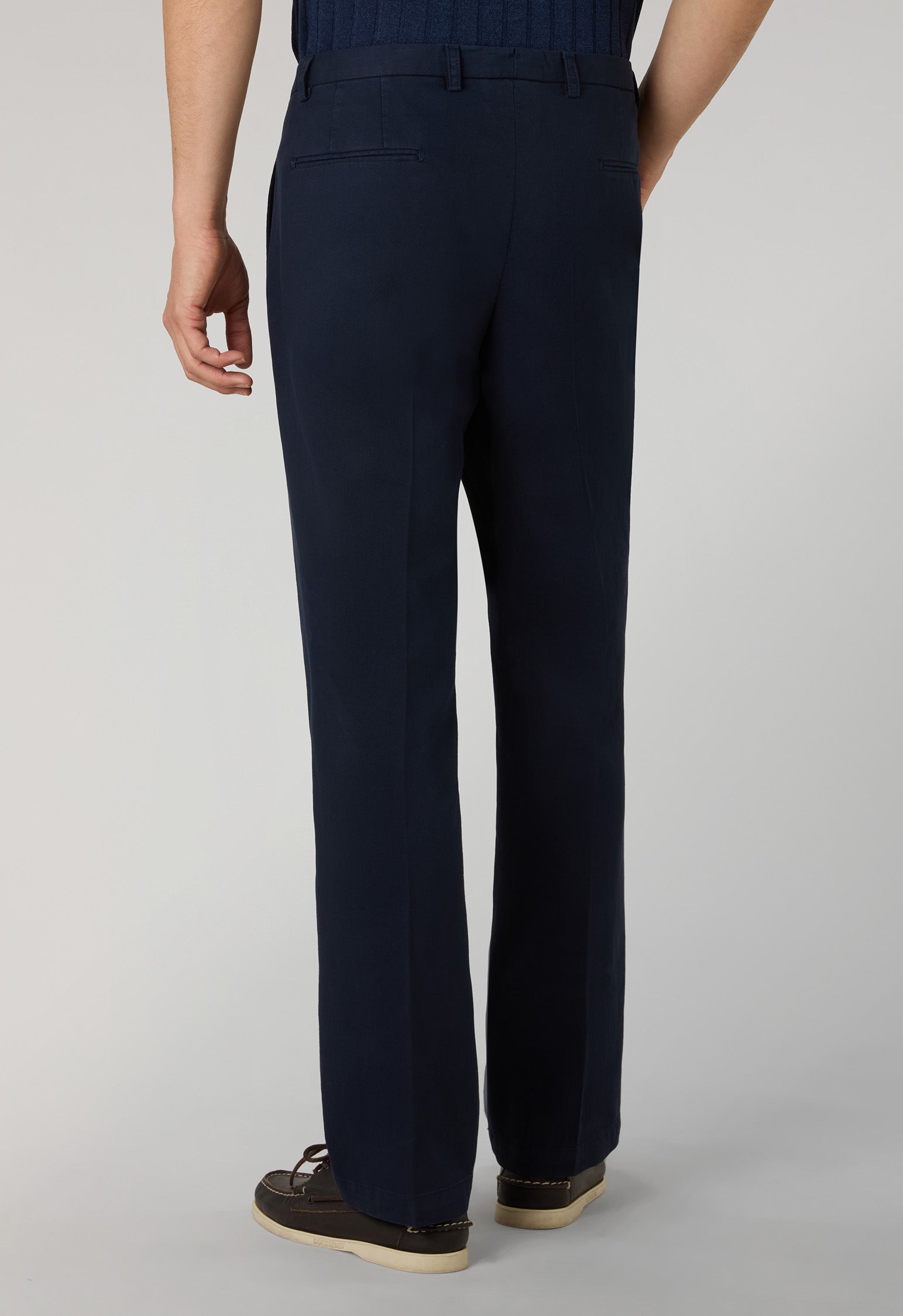 Pantalone Napoli in cotone stretch tinto in capo