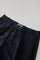 Blue Garment Dyed Linen Bermuda