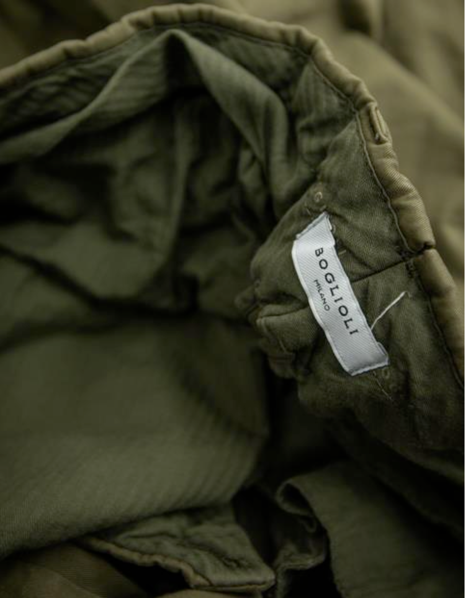boglioli label inside a jacket