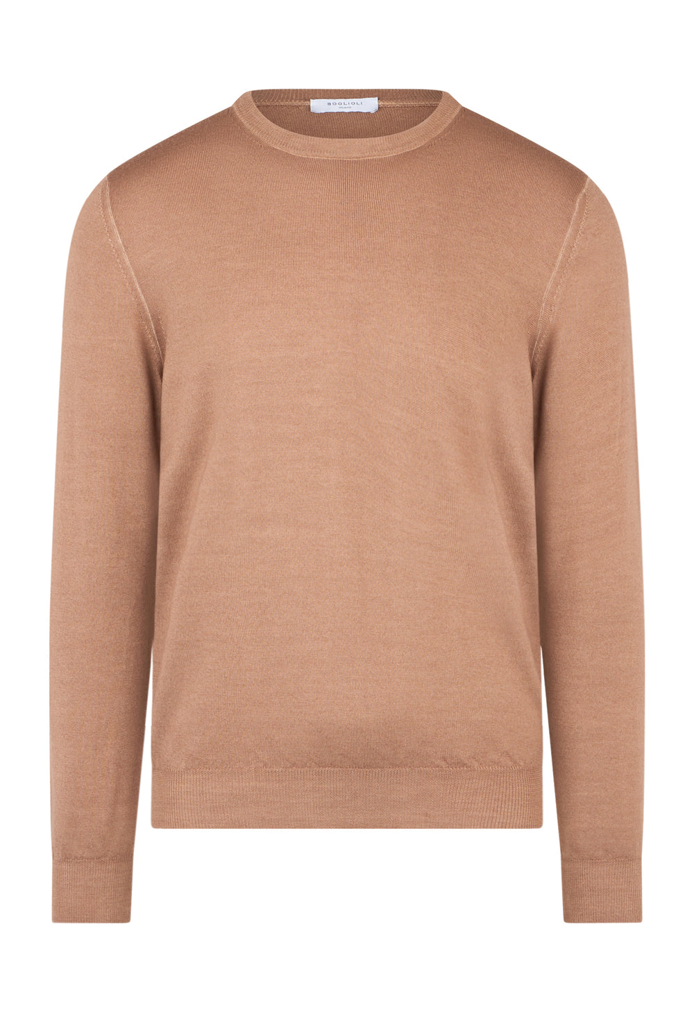Rosybrown Garment Dyed Wool Crewneck