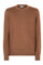 Brown Garment Dyed Wool Crewneck