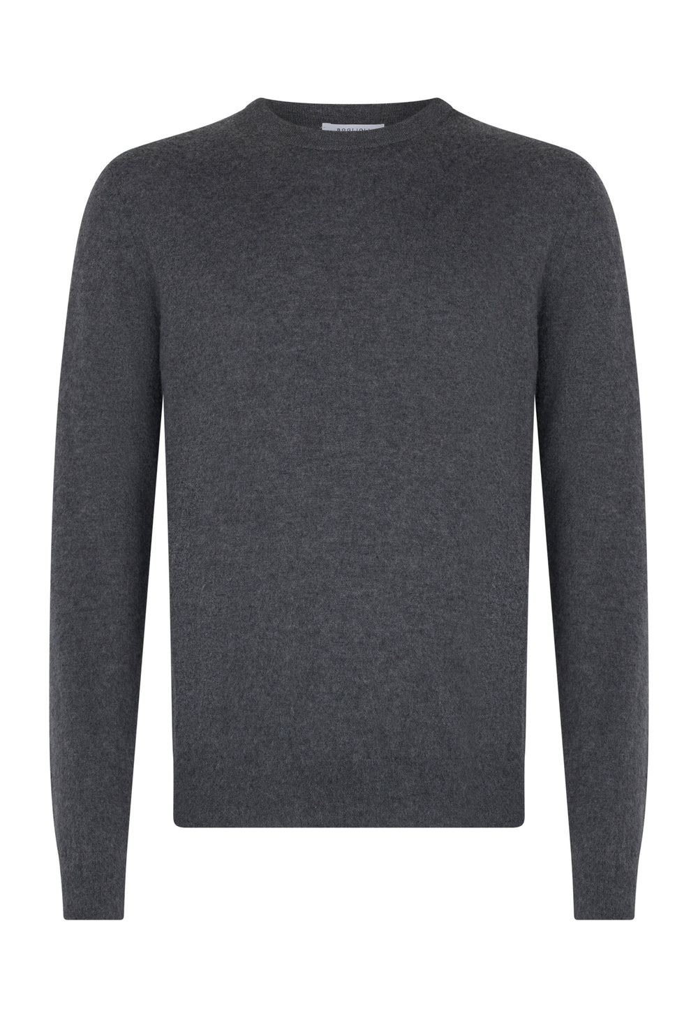 Grey Brushed Cashmere Crewneck