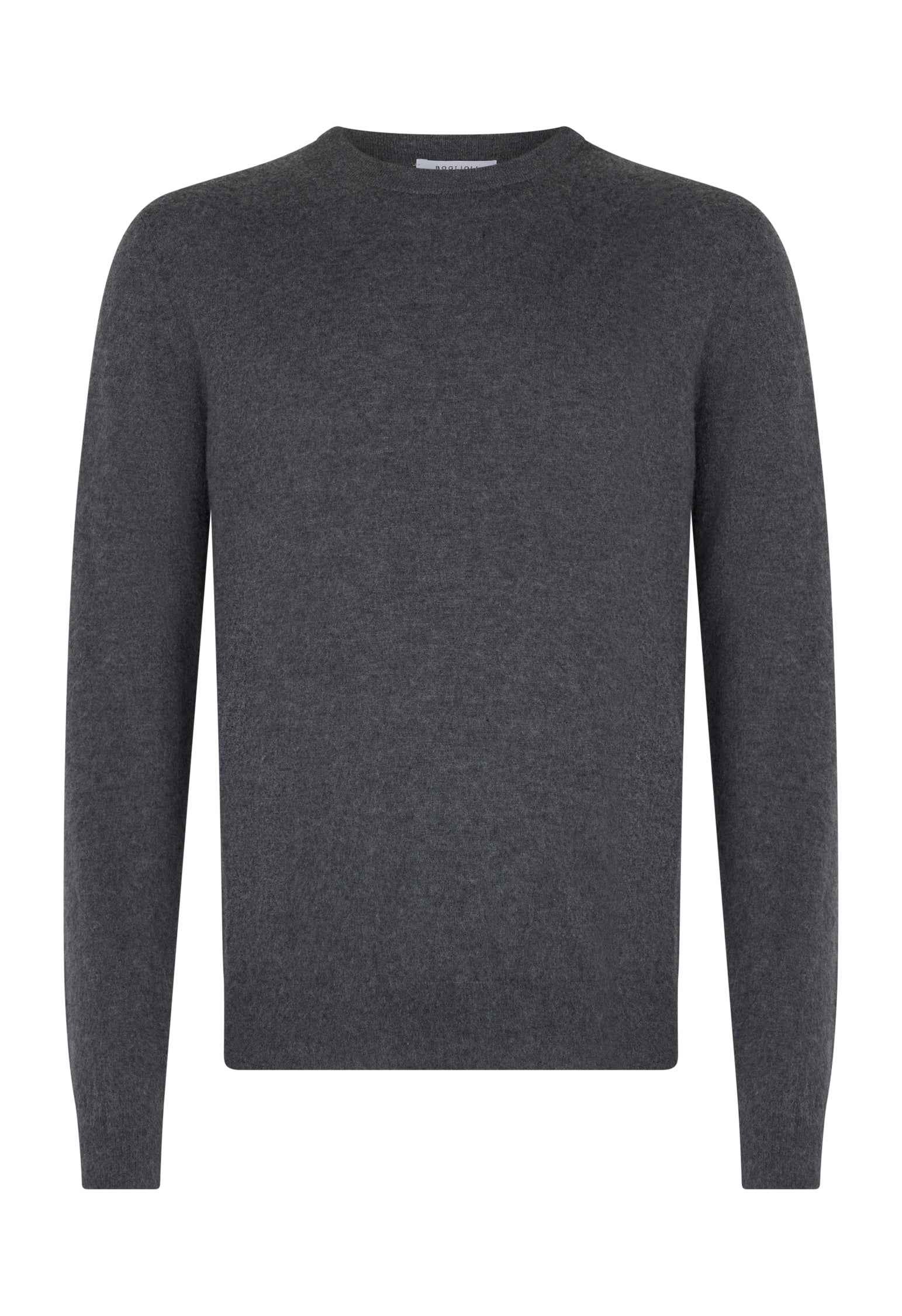 Grey Brushed Cashmere Crewneck