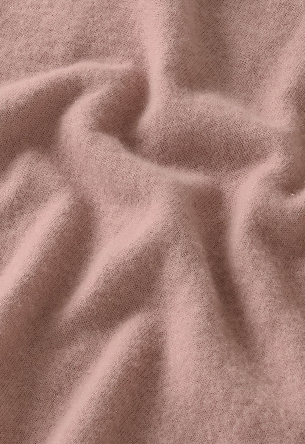 Pink Brushed Cashmere Crewneck