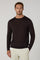 Dark Brown Superlight Wool Crewneck