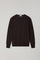 Dark Brown Superlight Wool Crewneck