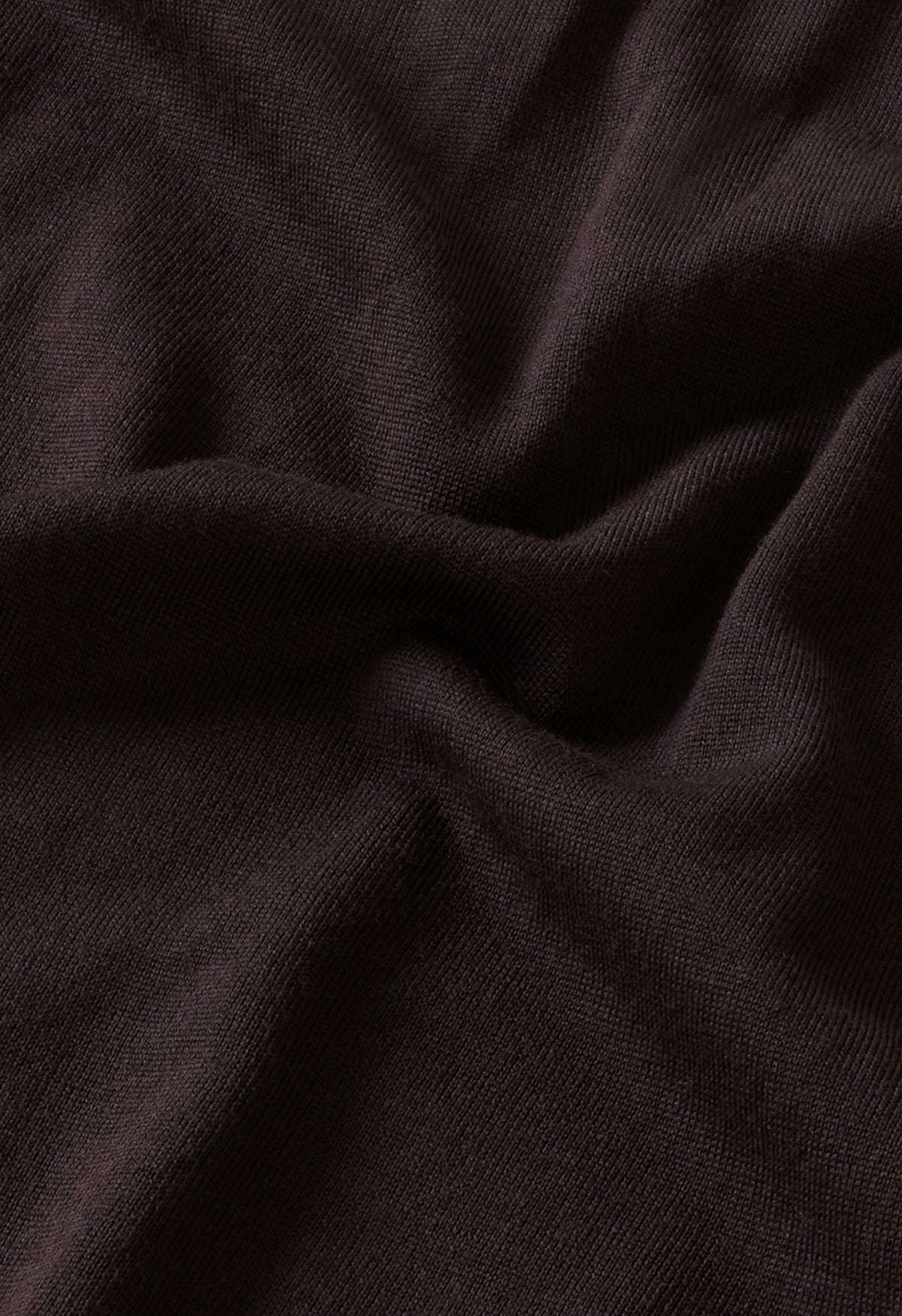 Dark Brown Superlight Wool Crewneck