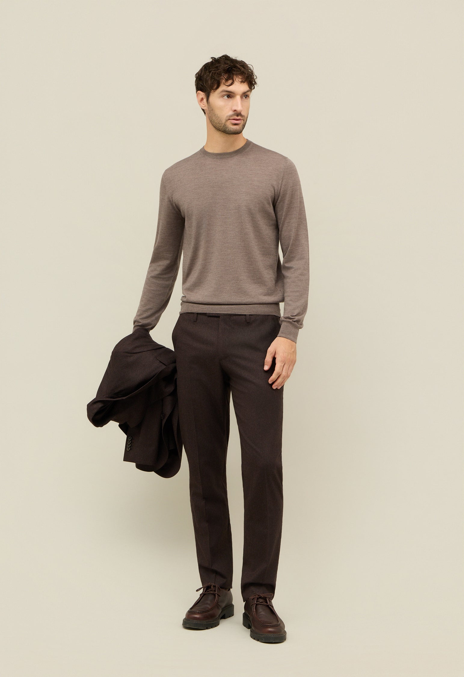 Grey Wool Crewneck