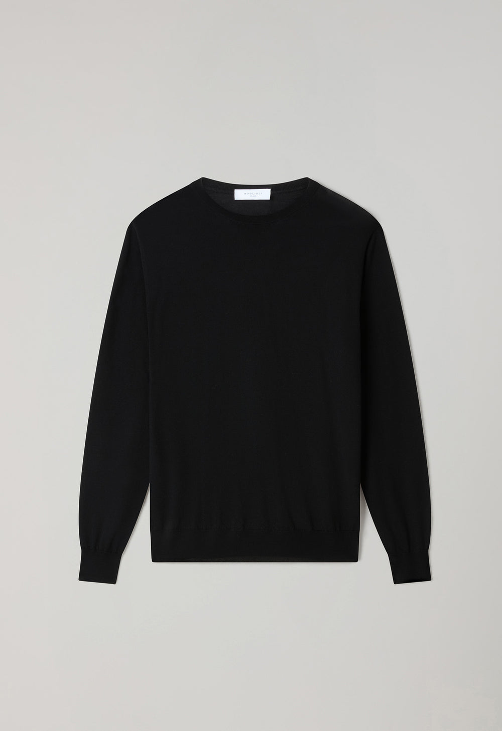 Black Wool Crewneck