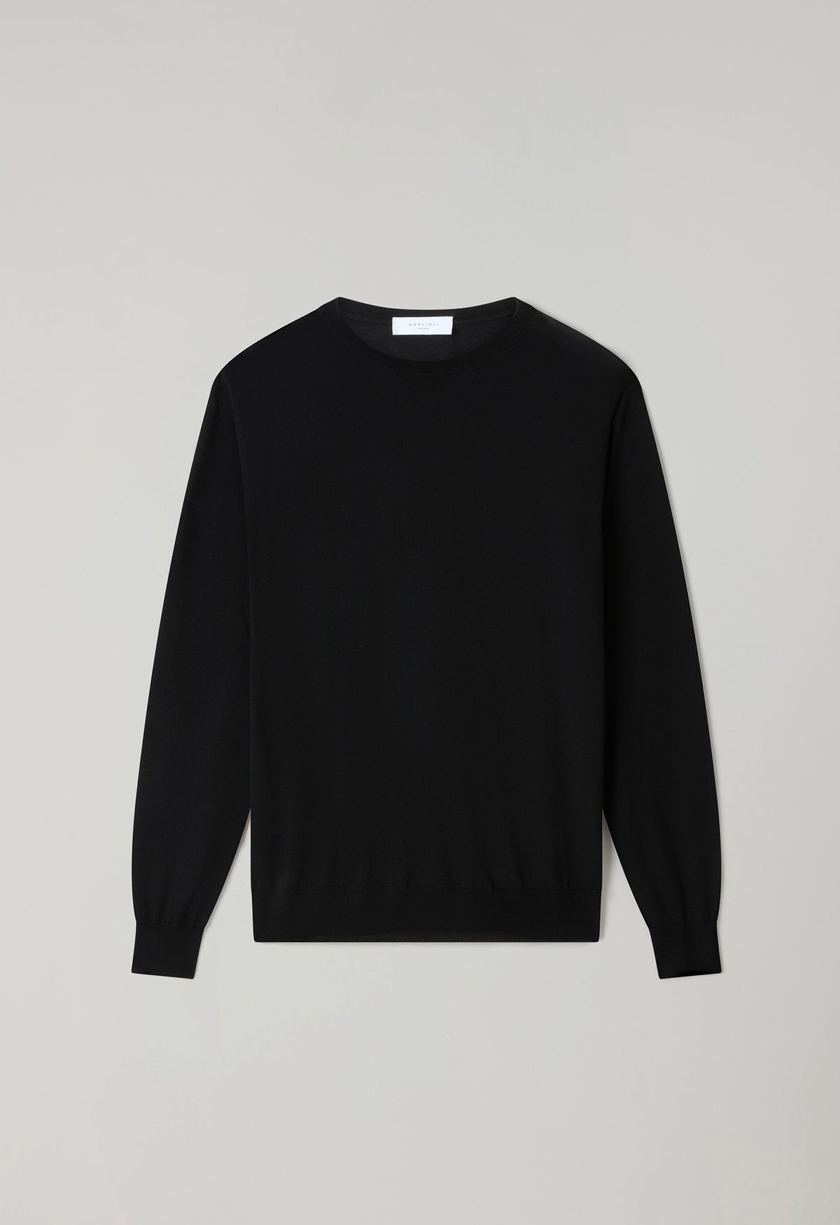 Black Wool Crewneck