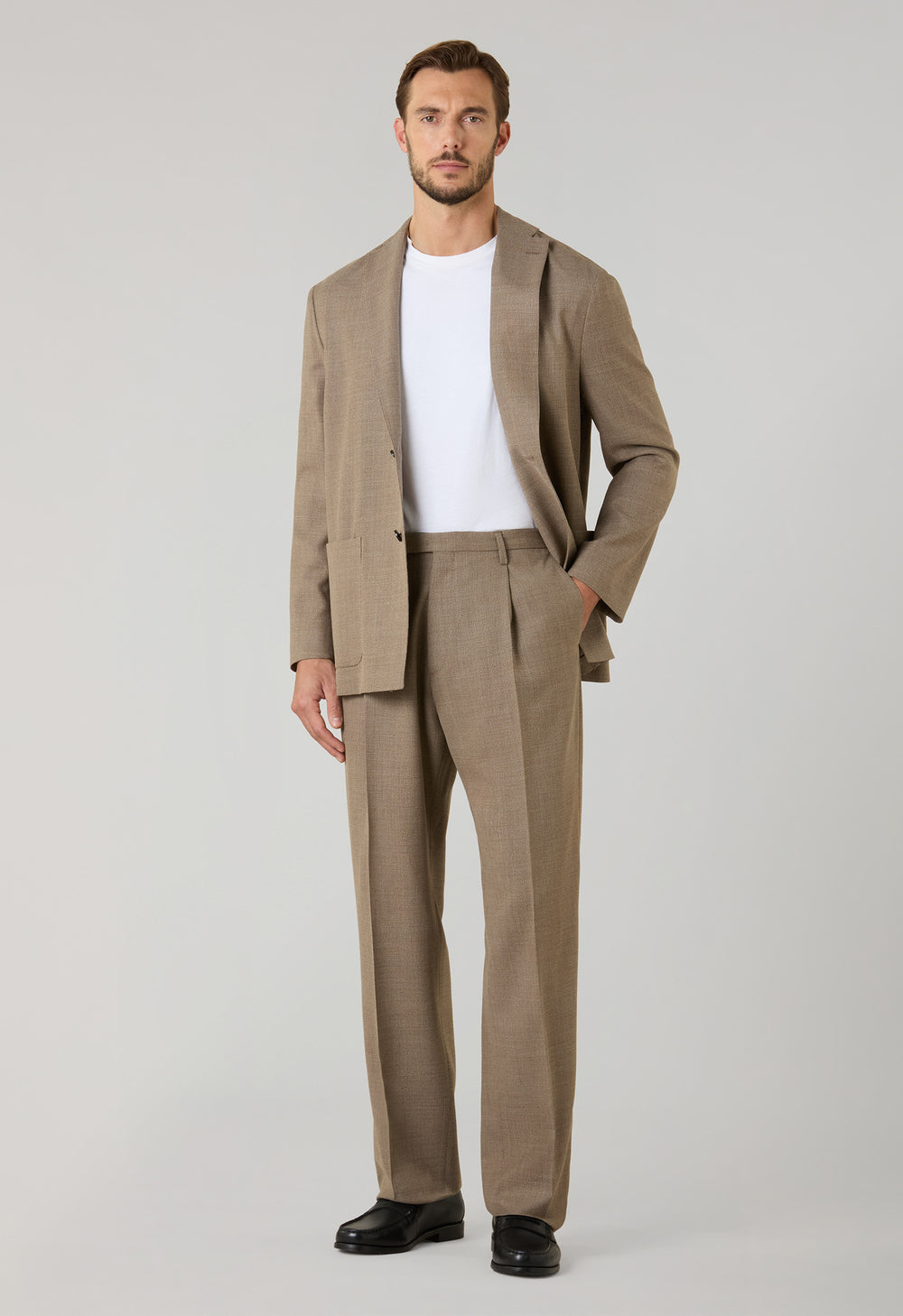 Weißes T-Shirt aus Baumwoll-Jersey