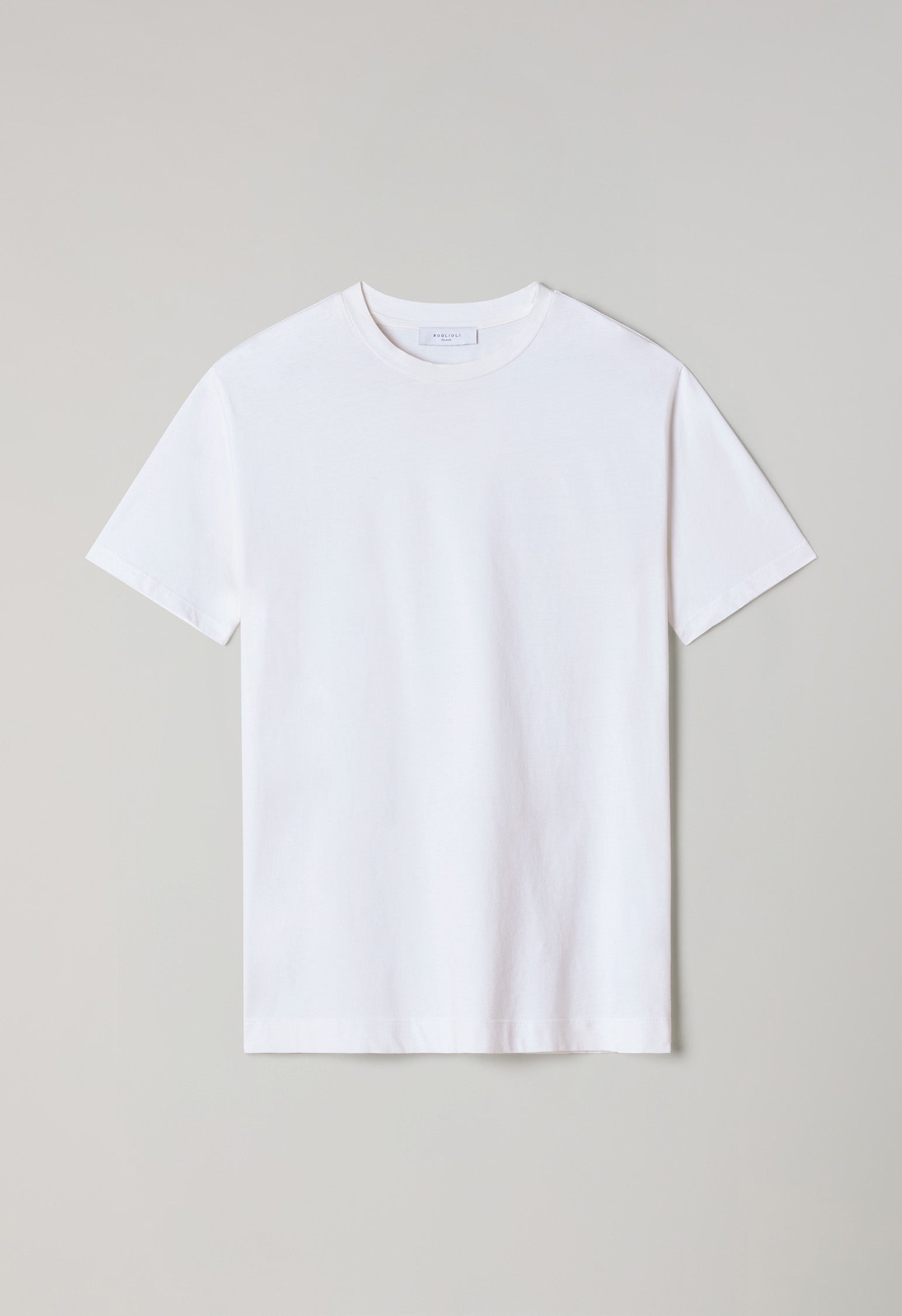 Weißes T-Shirt aus Baumwoll-Jersey