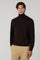Dark Brown Superlight Wool Turtleneck