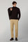 Dark Brown Superlight Wool Turtleneck