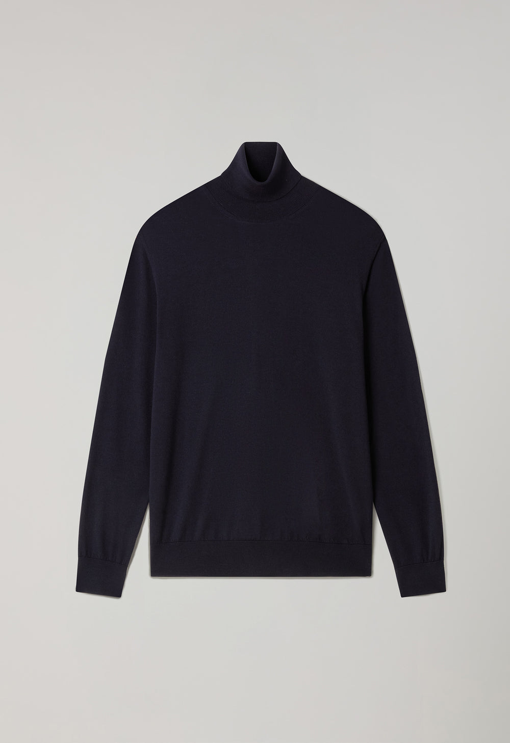 Blue Superlight Wool Turtleneck