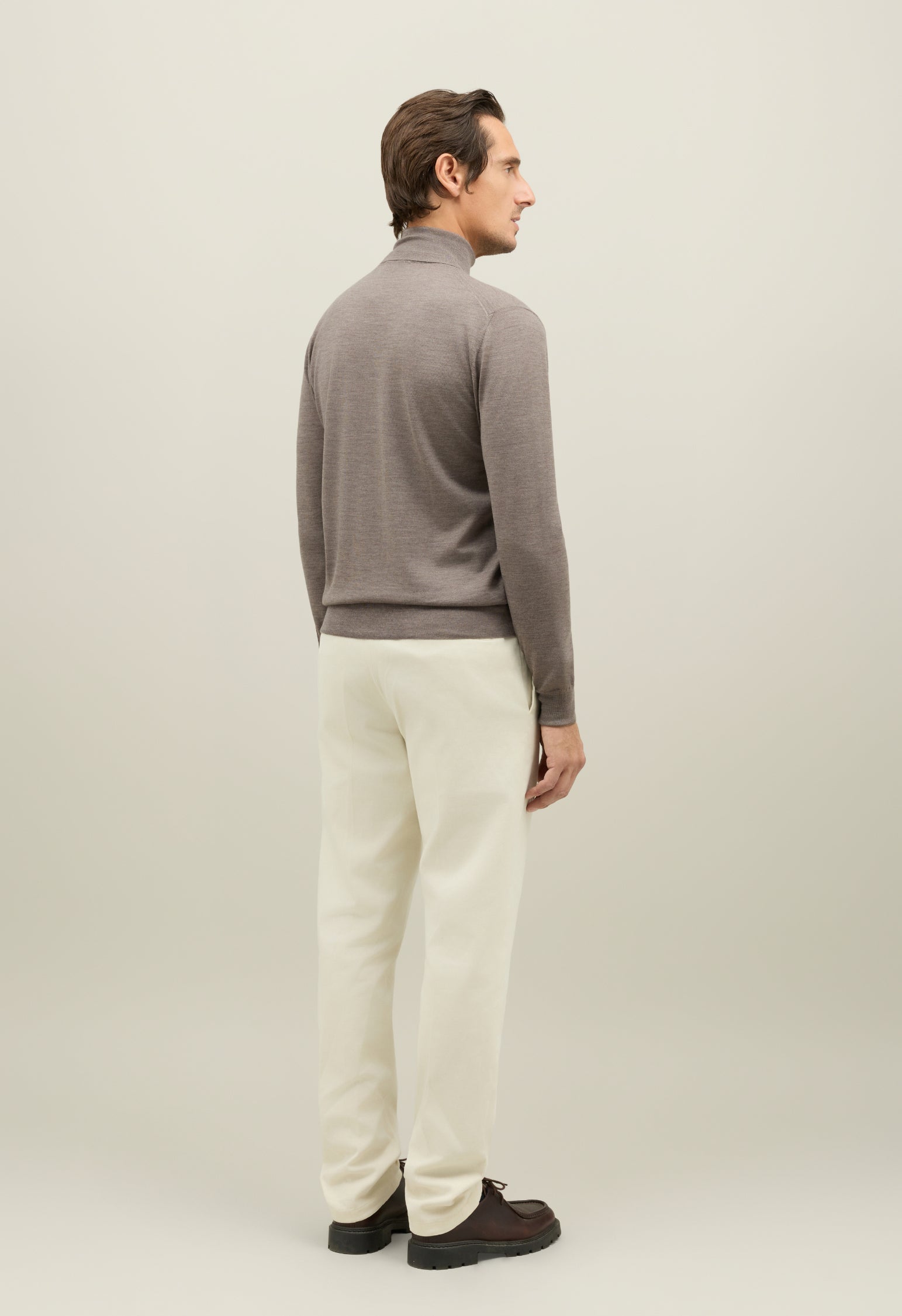 Grey Wool Turtleneck