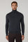 Dark Grey Superlight Wool Turtleneck