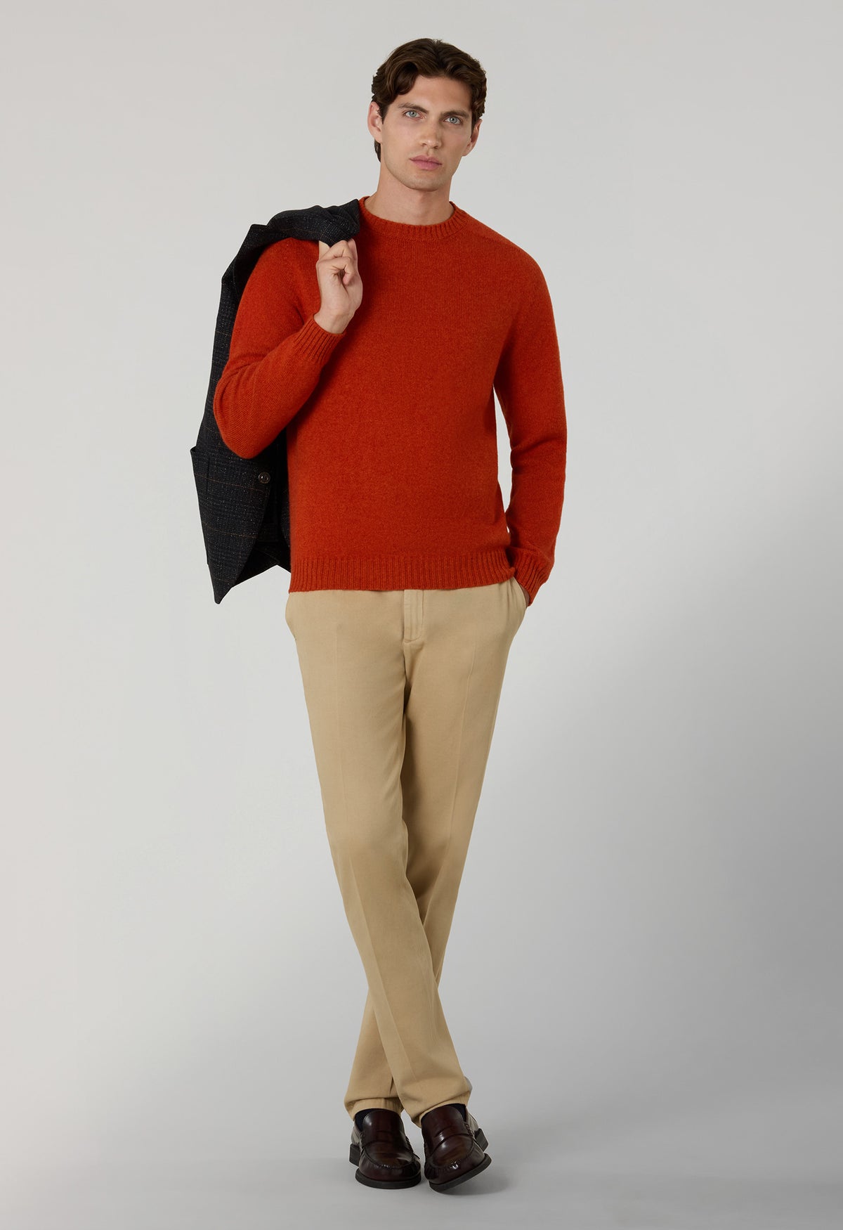 Orange Cashmere Crewneck