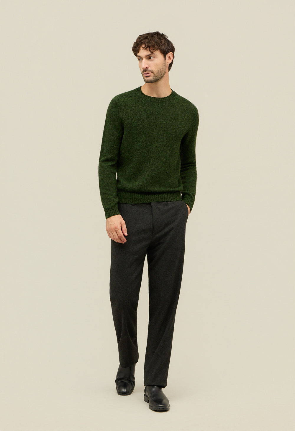 Green Cashmere Crewneck