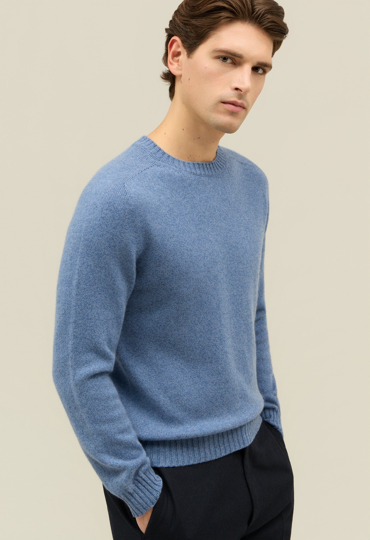 Light Blue Cashmere Crewneck