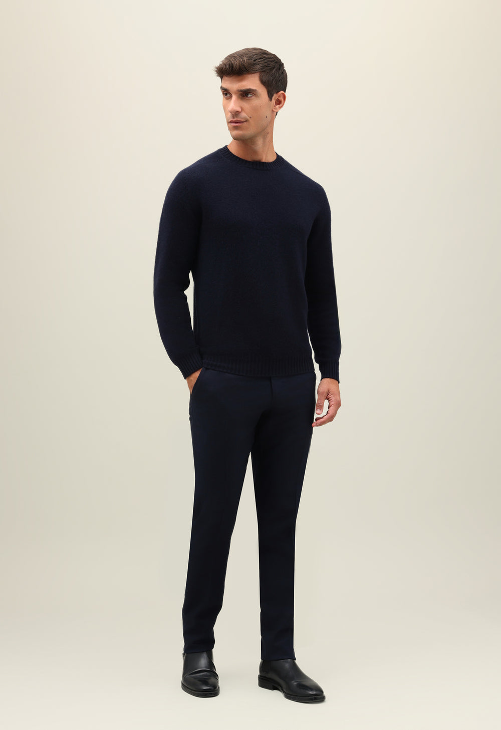Blue Coccola Cashmere Crewneck