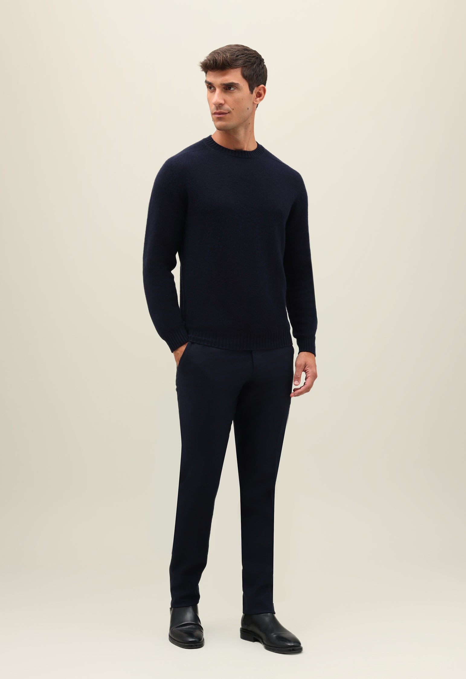 Blue Coccola Cashmere Crewneck