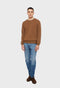 Brown Pure cashmere crewneck sweater