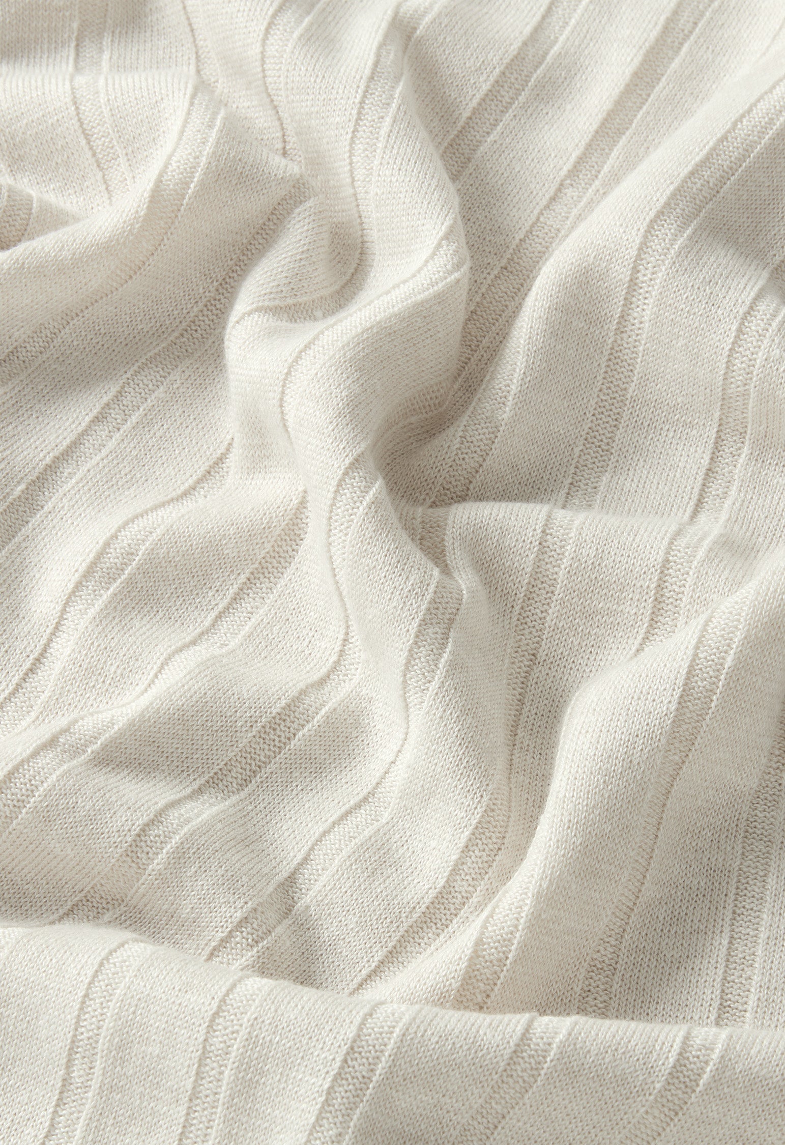 Linen Cotton Flat Rib T-Shirt