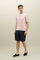 T-Shirt in cotone tinto in capo rosa