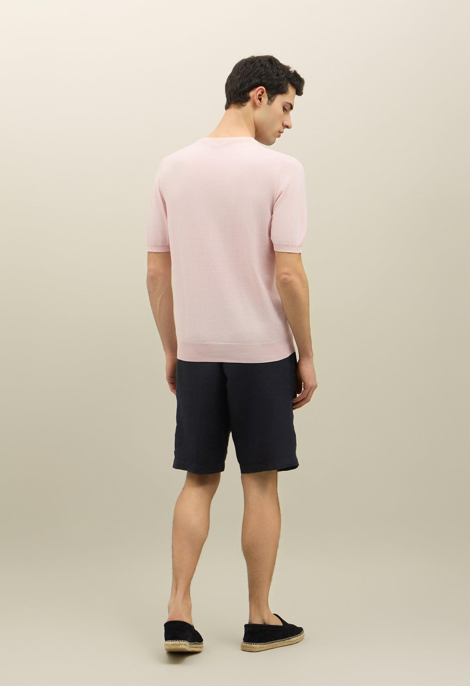 T-Shirt in cotone tinto in capo rosa