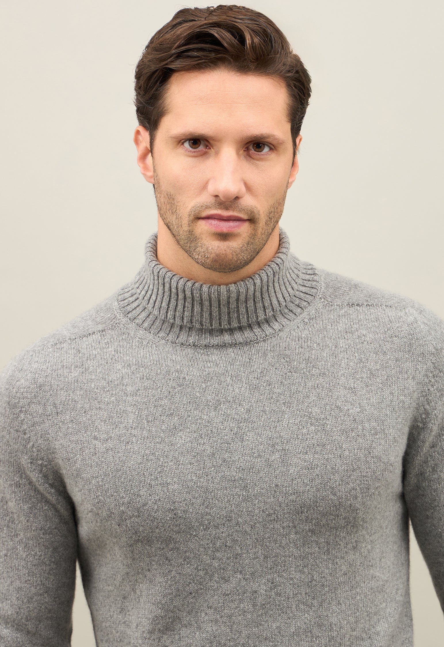 Grey Coccola Cashmere Turtleneck