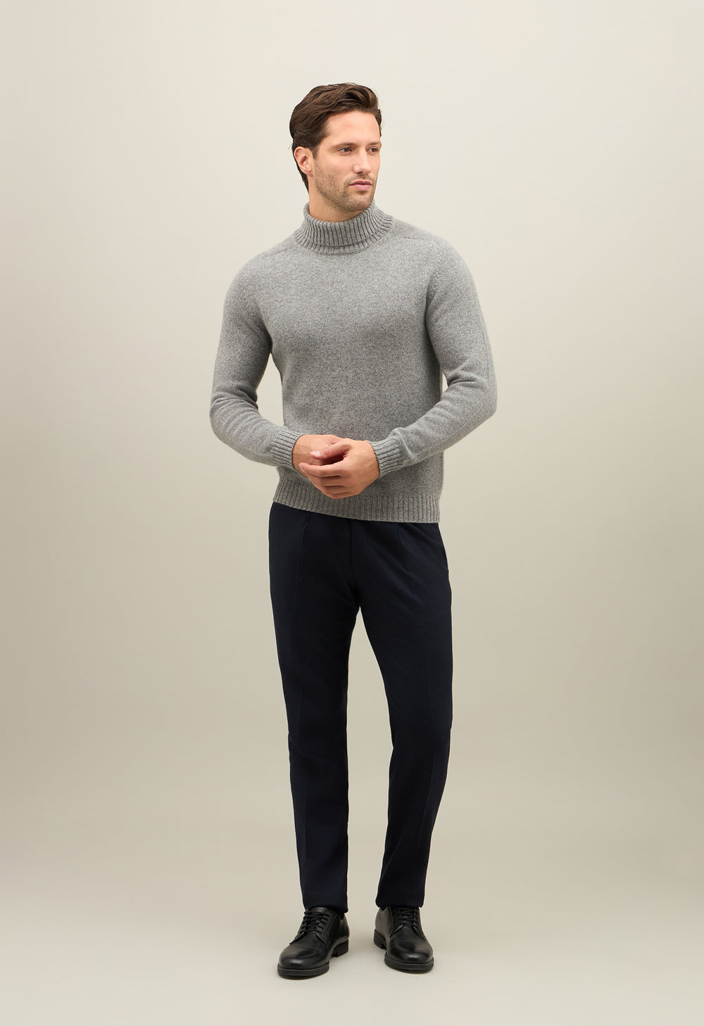 Grey Coccola Cashmere Turtleneck