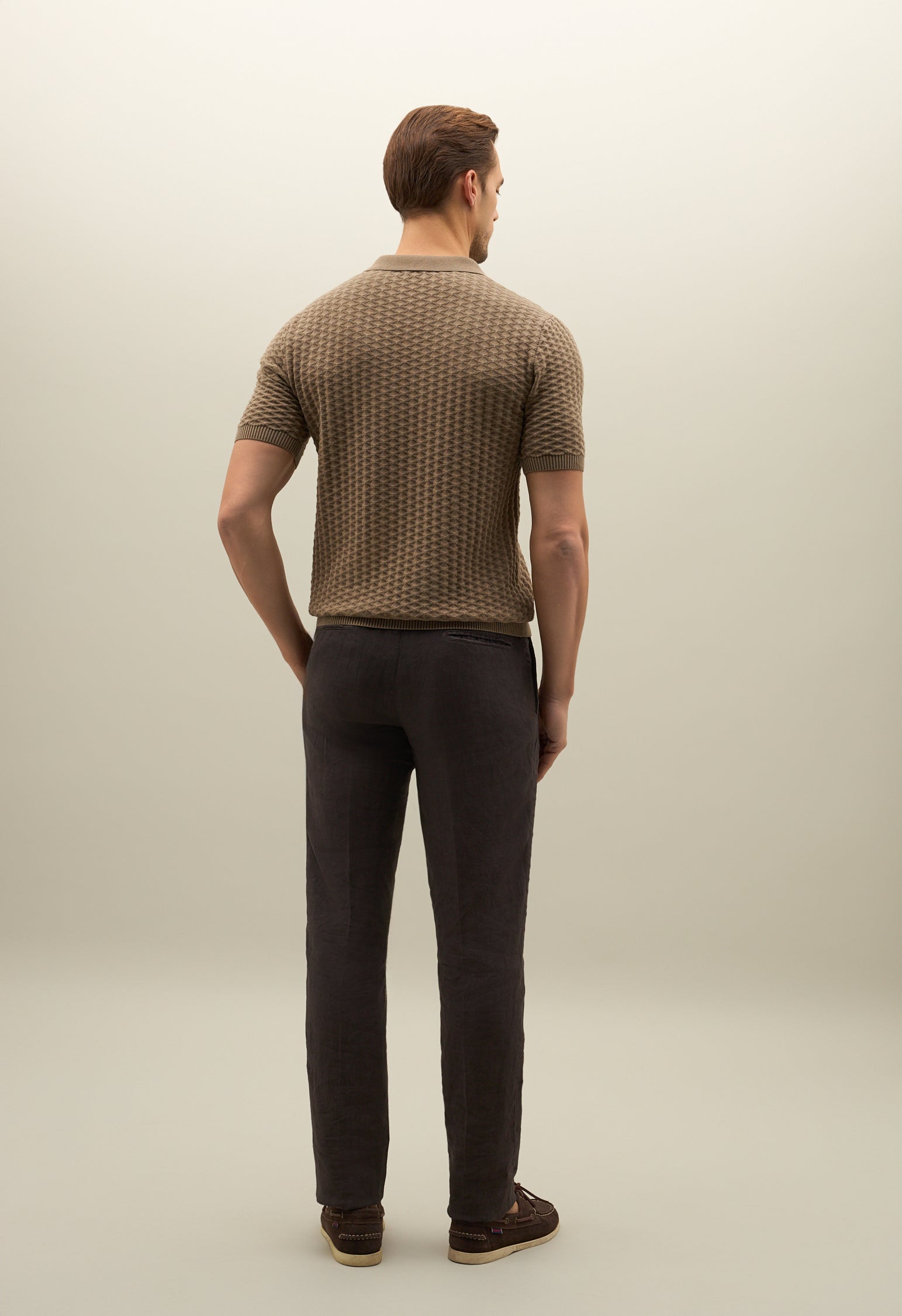 Jacquard Cotton short-sleeve P