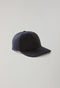 Dunkelblauer Baseballkappe aus weichem Glencheck-Flanell 
