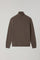 Brown Wool Cashmere Turtleneck