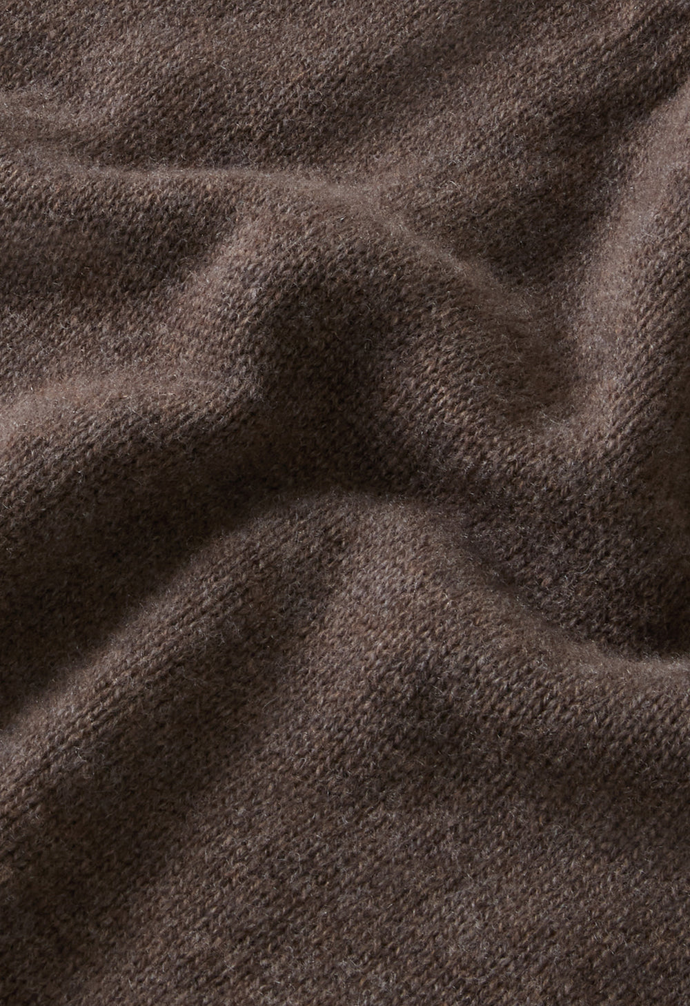Brown Wool Cashmere Turtleneck