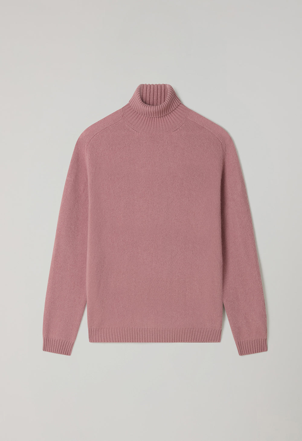 Pink Wool Cashmere Turtleneck