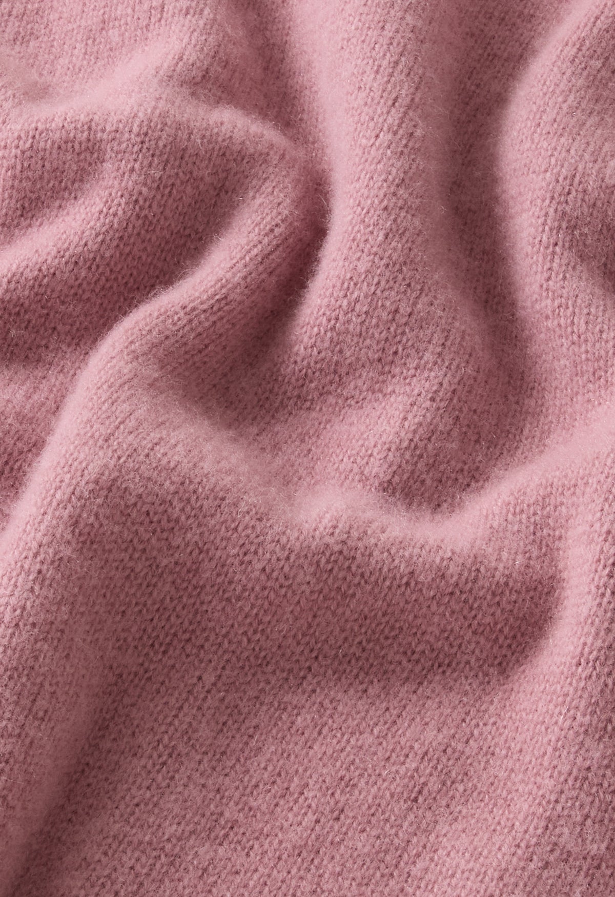 Pink Wool Cashmere Turtleneck